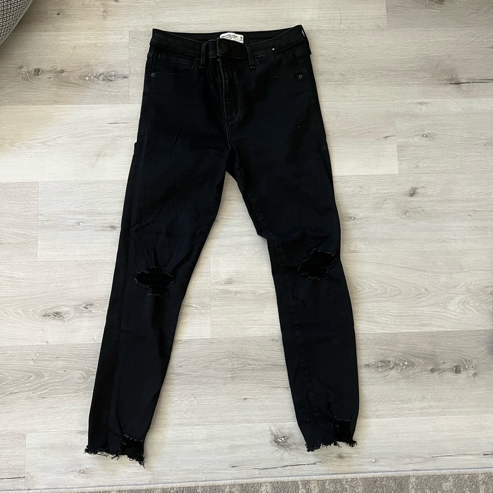 abercrombie & fitch the super skinny ankle high rise jean